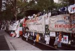 Plakate am Ground Zero
